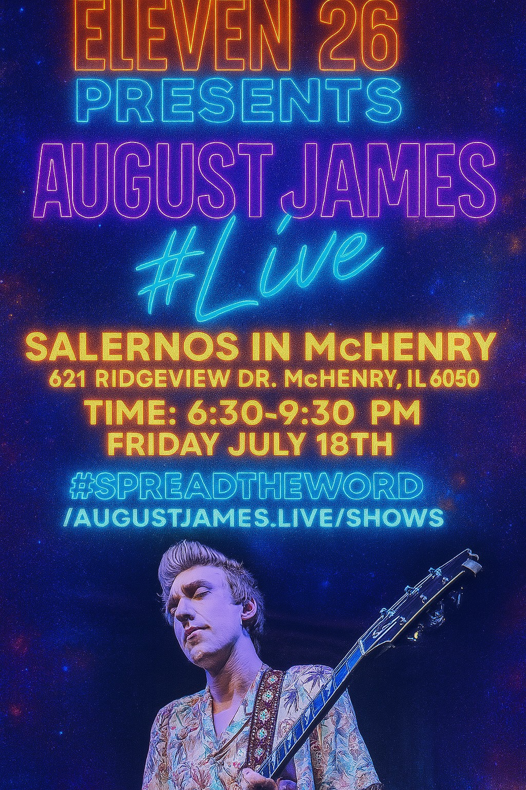 August James Live At Salernos